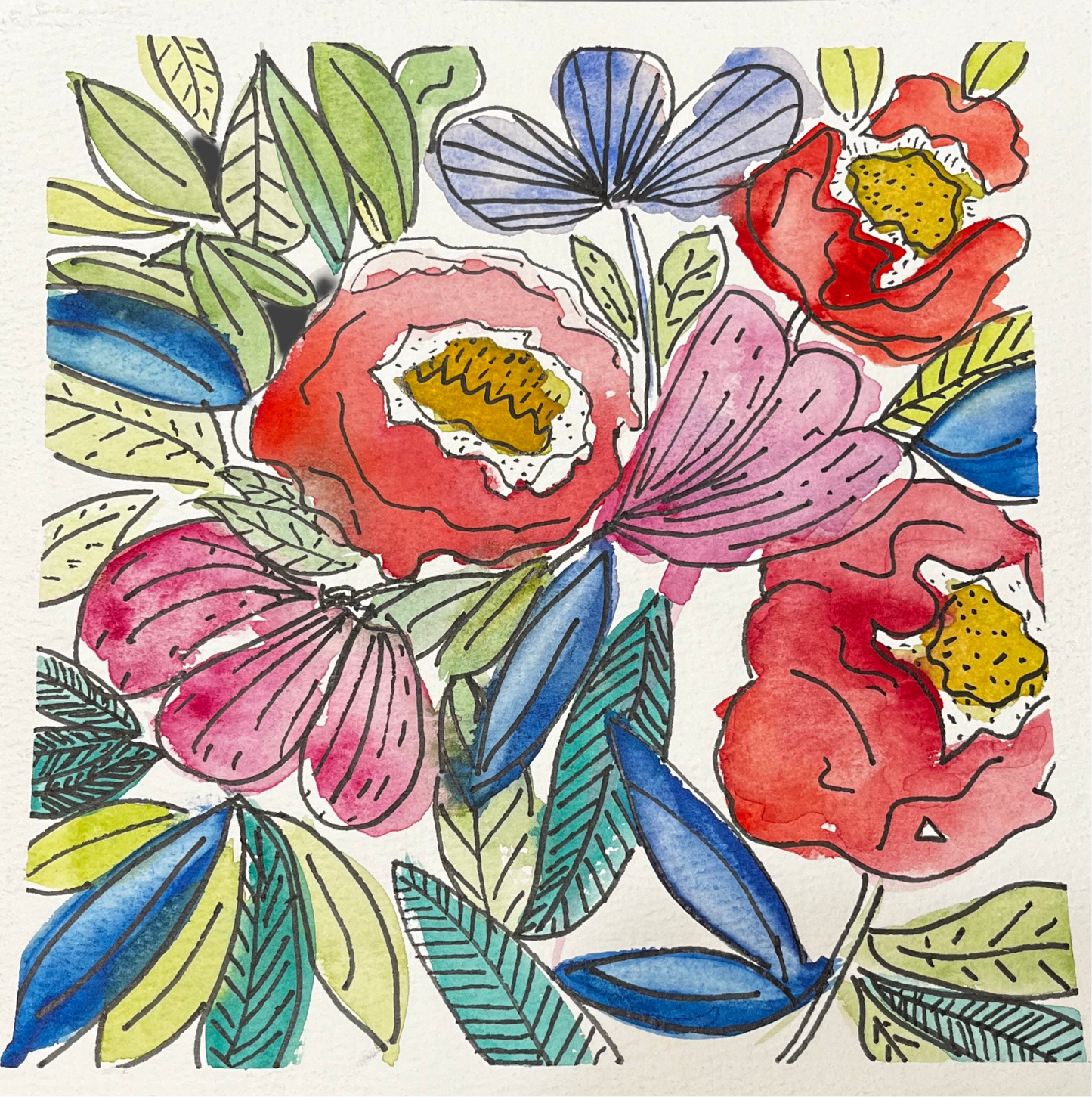 Watercolor & Ink Florals - Saturday, September 13th | 1pm