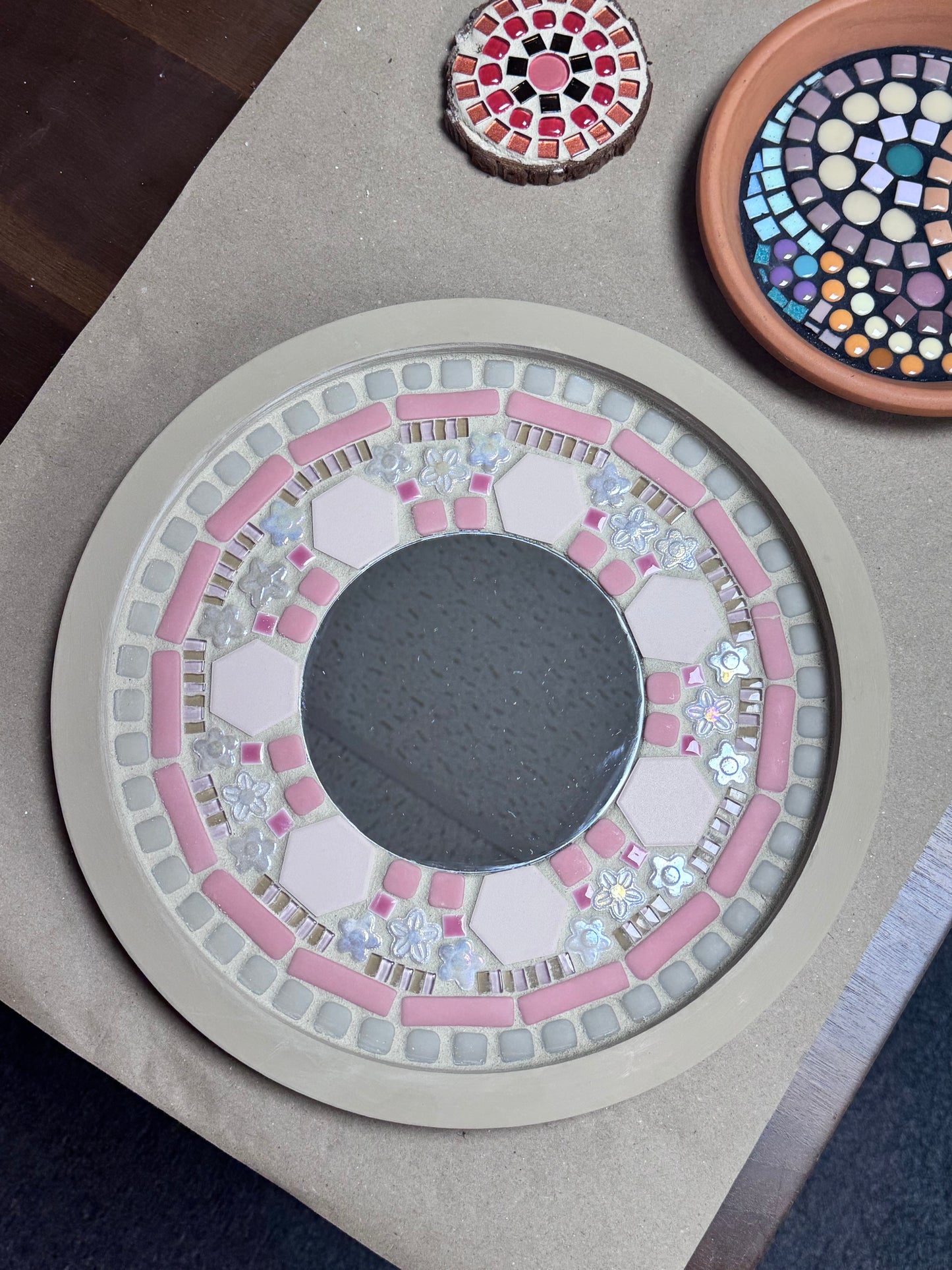 Round Mosaic Mirror - Saturday, August 15th | 1pm
