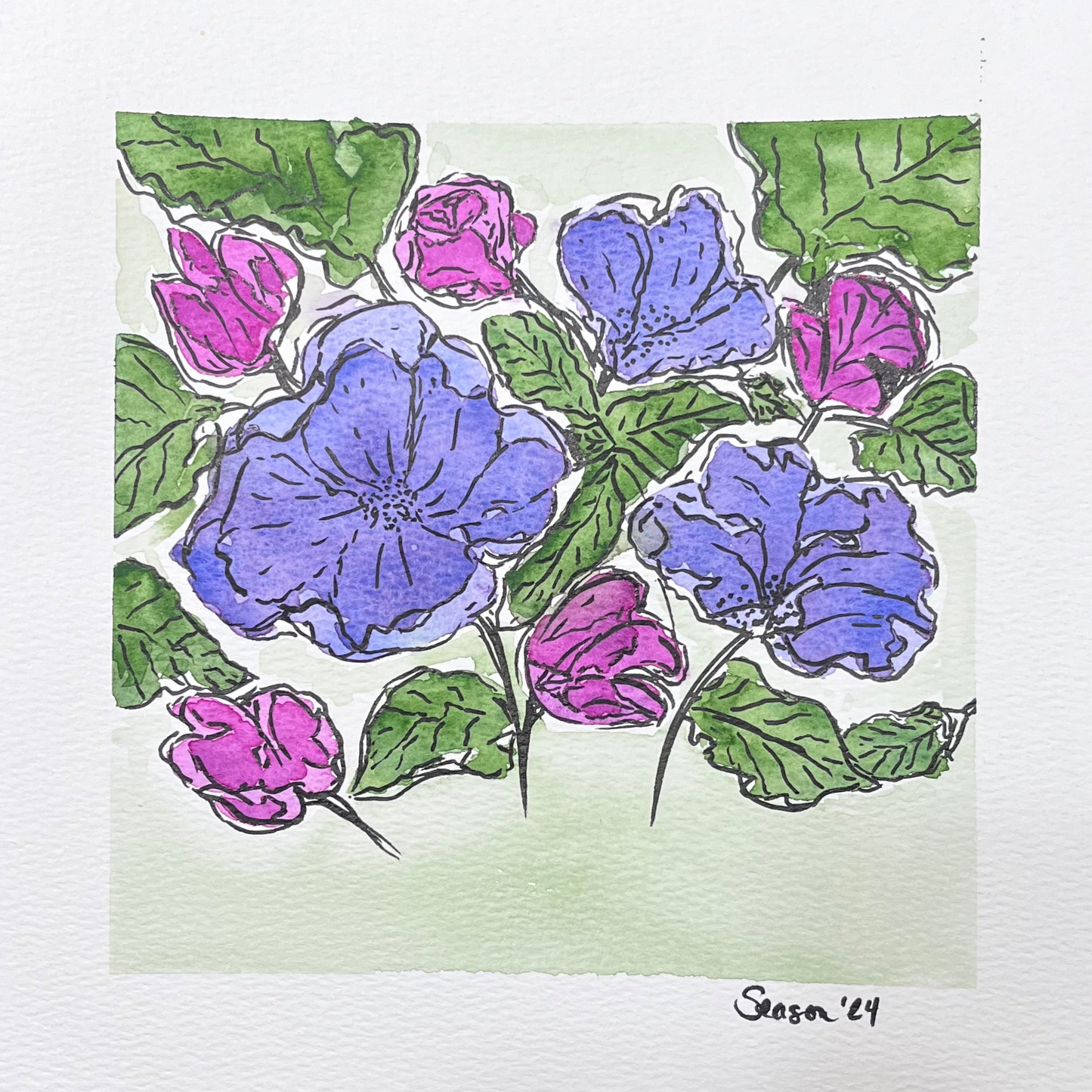 Watercolor & Ink Florals - Saturday, September 13th | 1pm