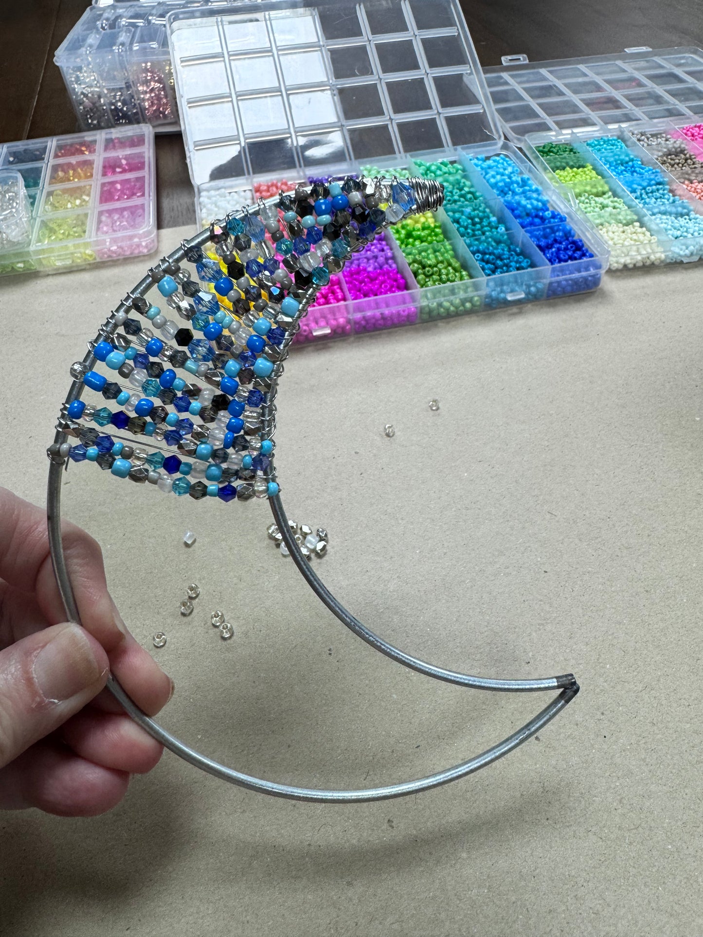 Beaded Crescent Moon Suncatcher Workshop - Saturday, January 17th | 10am