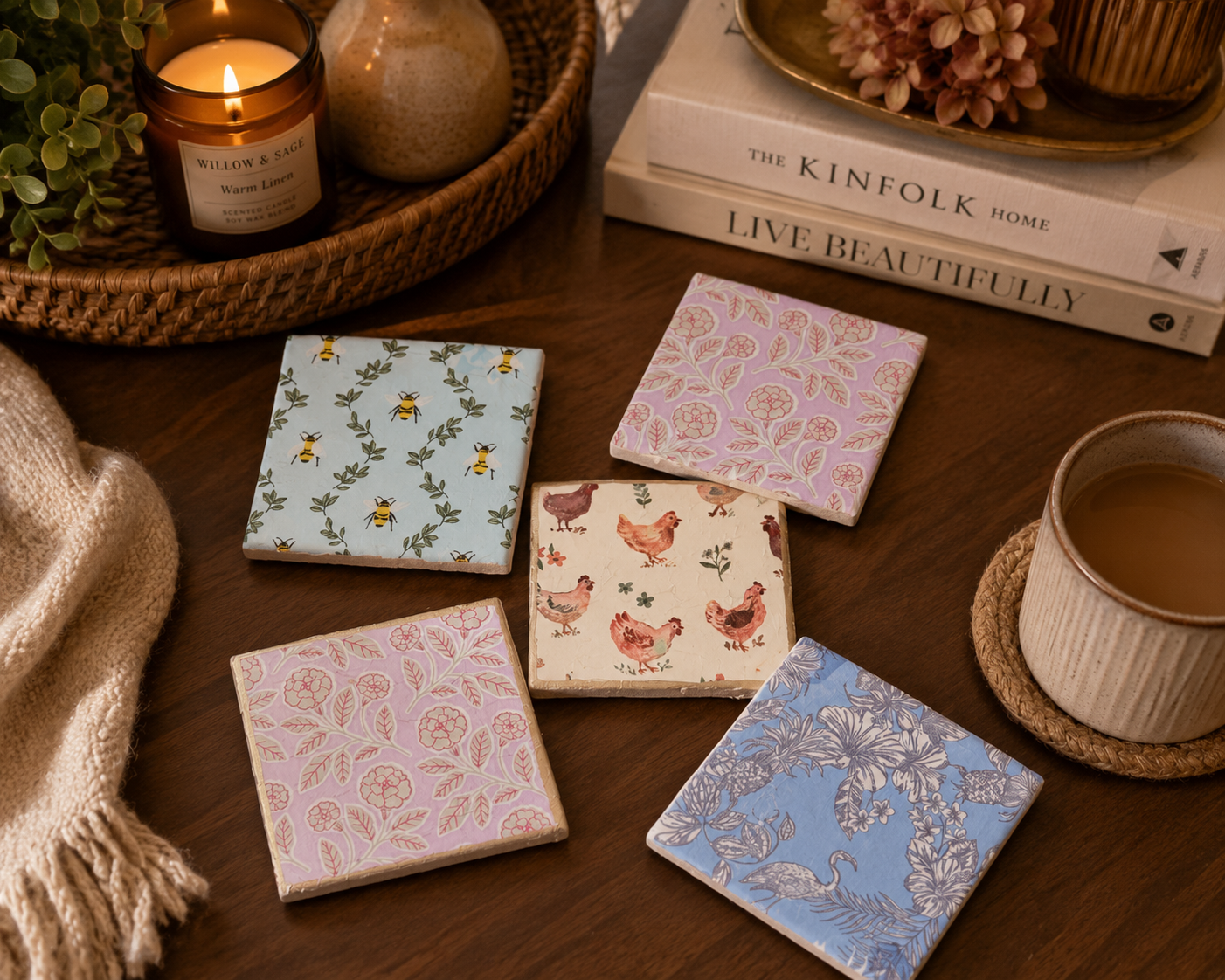 Decoupage Ceramic Coasters - Thursday, July 2nd | 6:30pm
