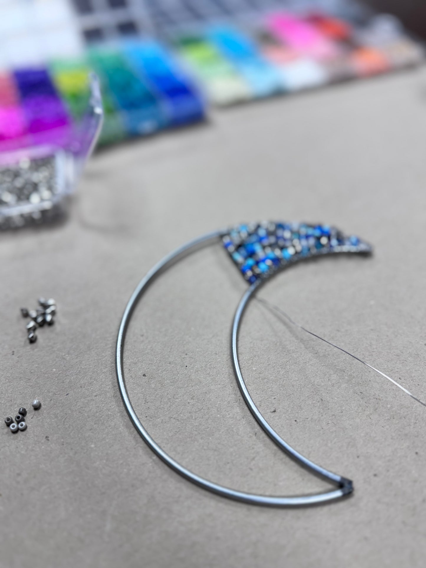 Beaded Crescent Moon Suncatcher Workshop - Saturday, January 17th | 10am