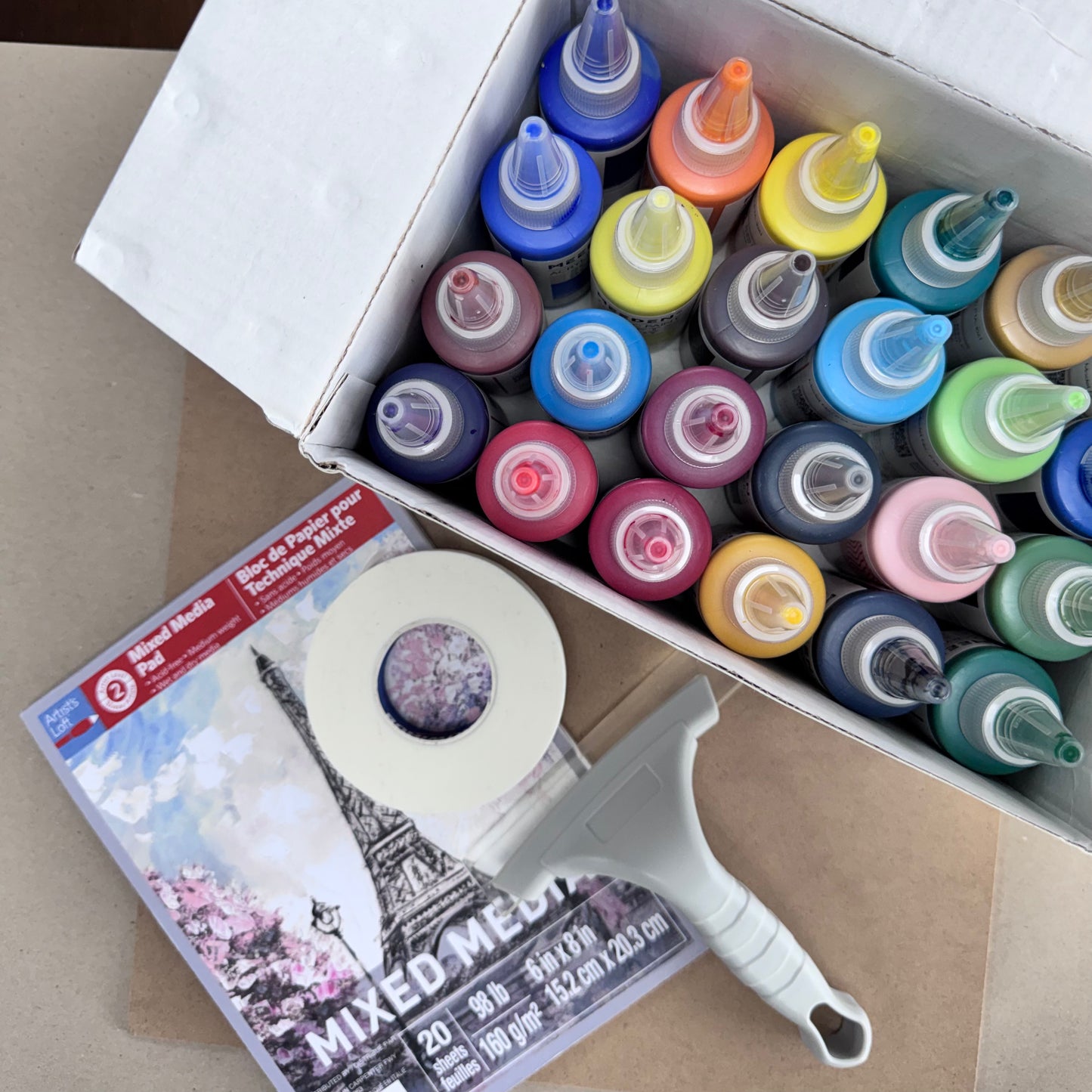 Acrylic Squeegee Art & Mark Making Workshop - Friday, January 30th | 7pm